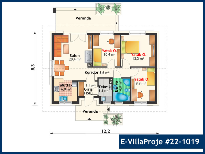 Ev Villa Proje #22 - 1019 Thumbnail 2
