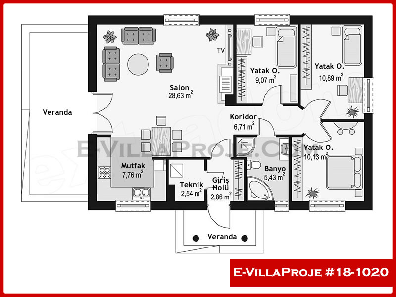 Ev Villa Proje #18 - 1020 Thumbnail 2