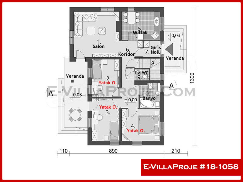 Ev Villa Proje #18 - 1058 Thumbnail 2