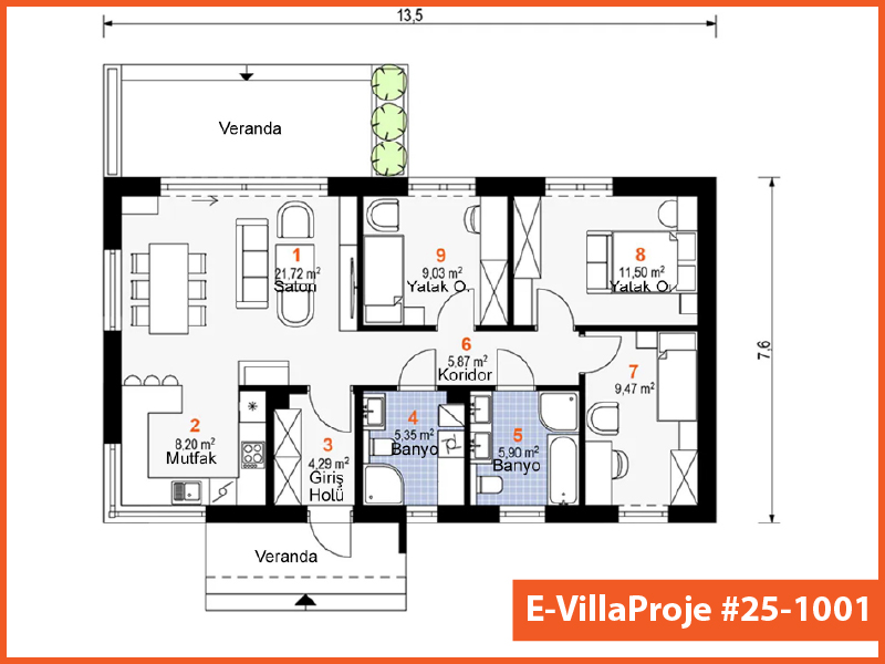 Ev Villa Proje #25 - 1001 Thumbnail 2