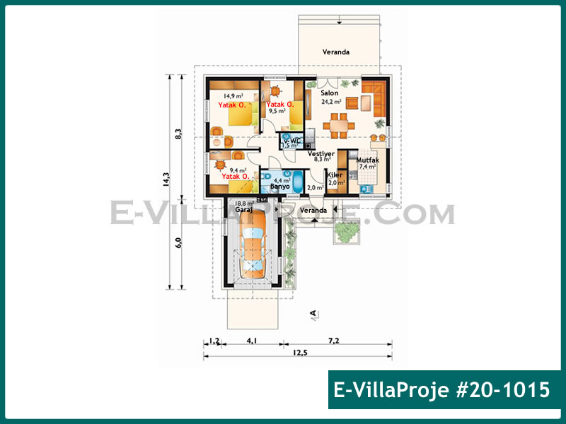 Ev Villa Proje #20 - 1015 Thumbnail 2