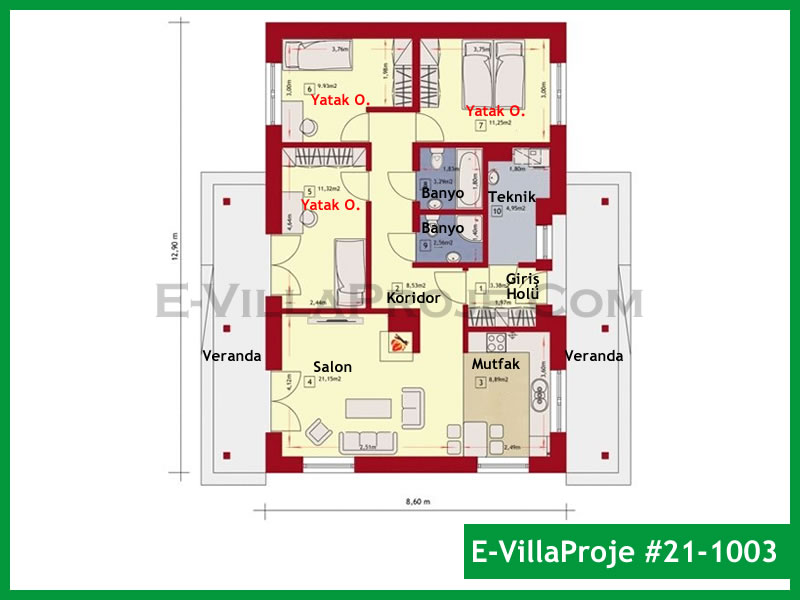 Ev Villa Proje #21 - 1003 Thumbnail 2