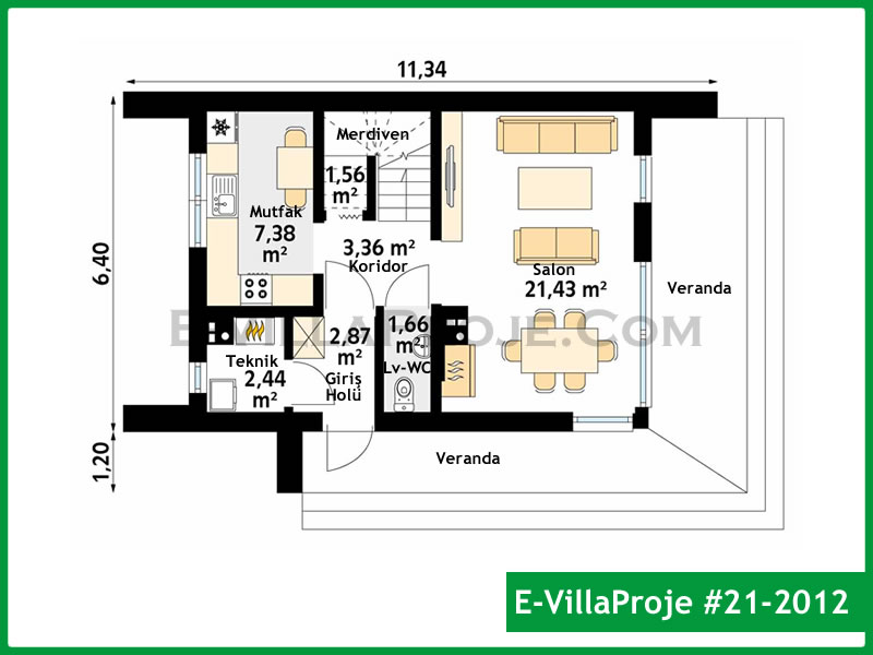 Ev Villa Proje #21 - 2012 Thumbnail 2