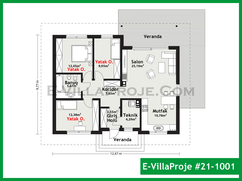 Ev Villa Proje #21 - 1001 Thumbnail 2
