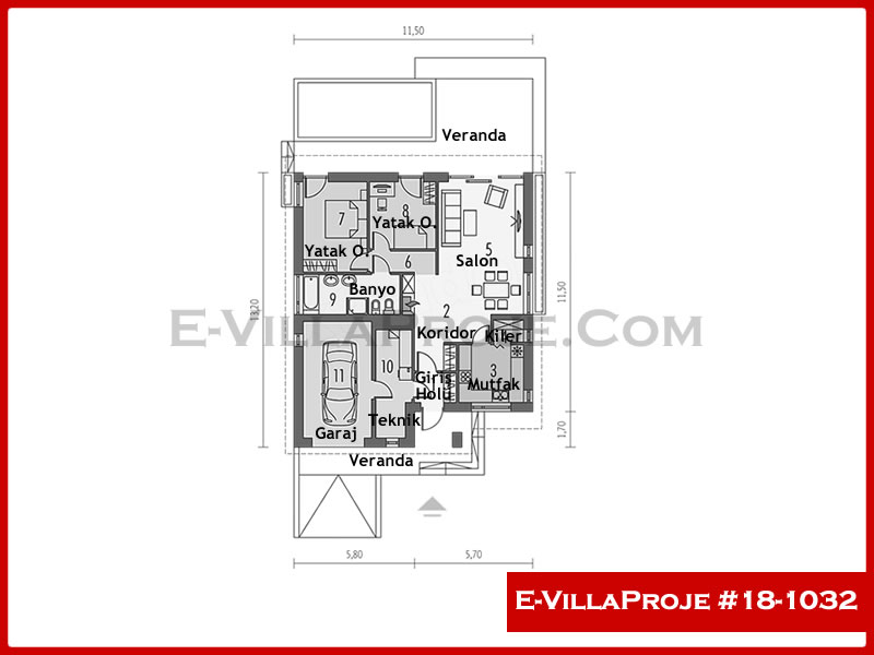 Ev Villa Proje #18 - 1032 Thumbnail 2