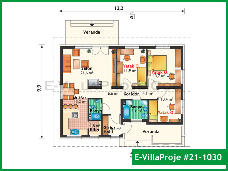 Ev Villa Proje #21 - 1030 Thumbnail 2