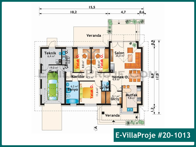 Ev Villa Proje #20 - 1013 Thumbnail 2