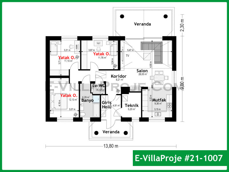 Ev Villa Proje #21 - 1007 Thumbnail 2