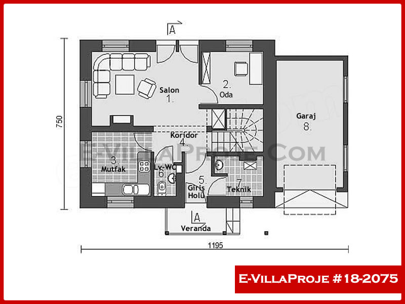 Ev Villa Proje #18 - 2075 Thumbnail 2