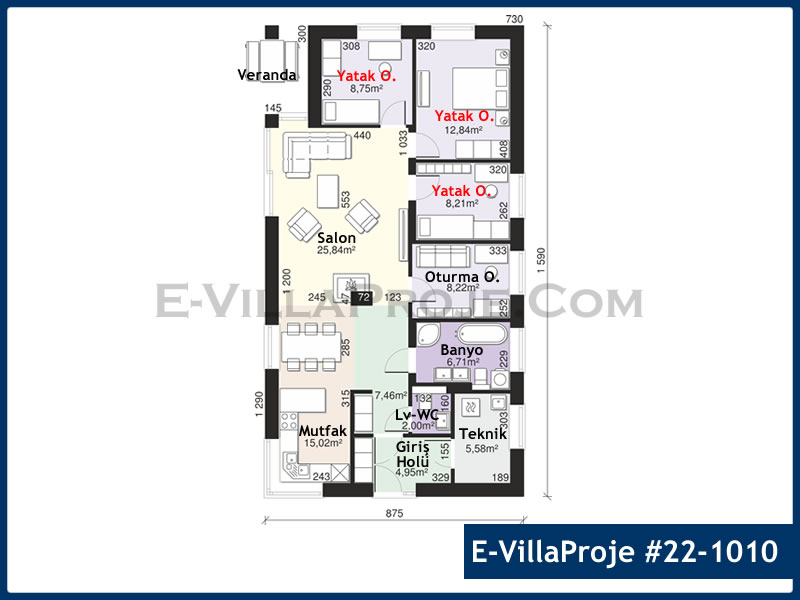 Ev Villa Proje #22 - 1010 Thumbnail 2