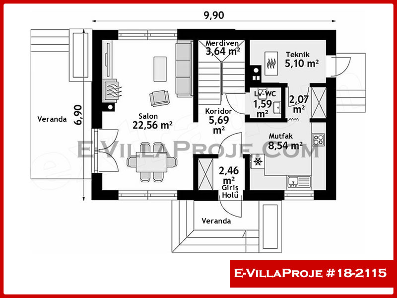 Ev Villa Proje #18 - 2115 Thumbnail 2