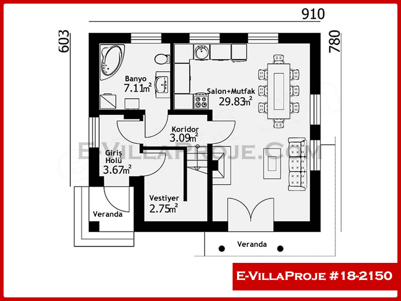 Ev Villa Proje #18 - 2150 Thumbnail 2