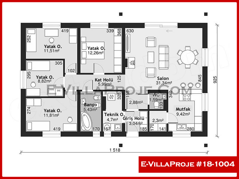 Ev Villa Proje #18 - 1004 Thumbnail 2