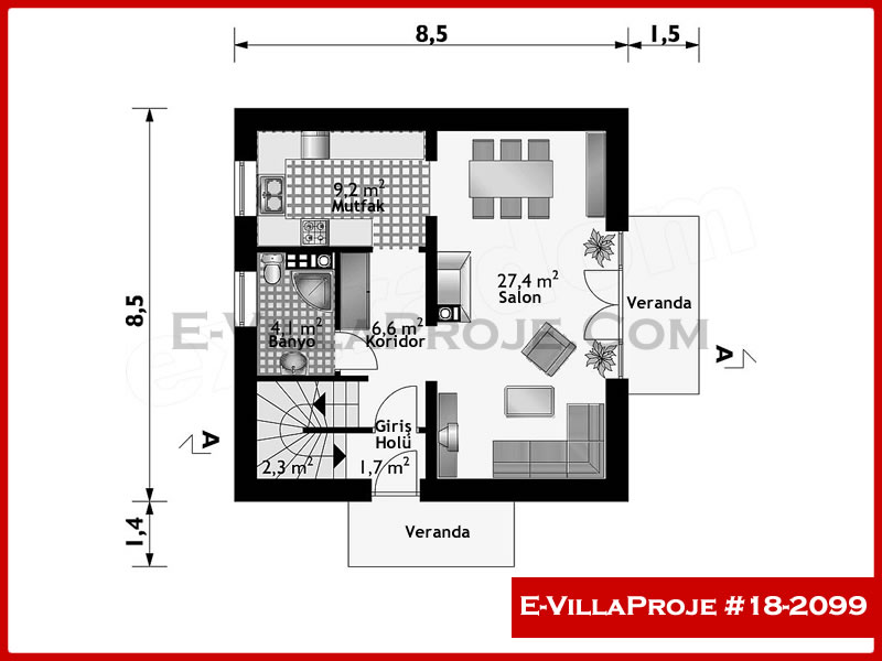 Ev Villa Proje #18 - 2099 Thumbnail 2