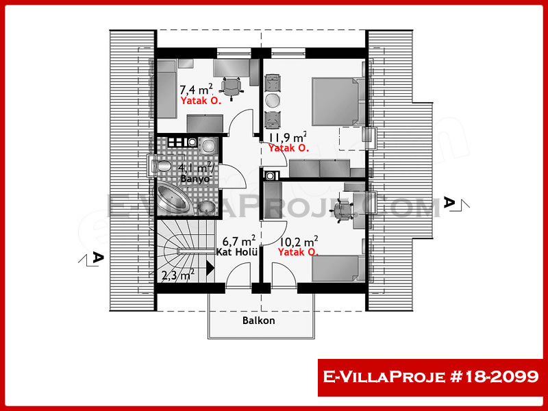 Ev Villa Proje #18 - 2099 Thumbnail 3