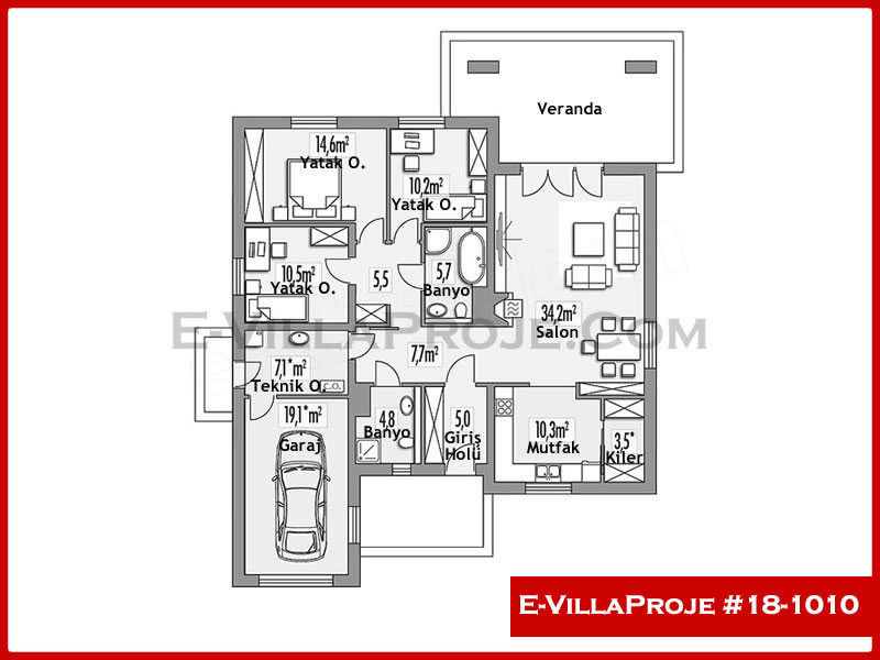 Ev Villa Proje #18 - 1010 Thumbnail 2