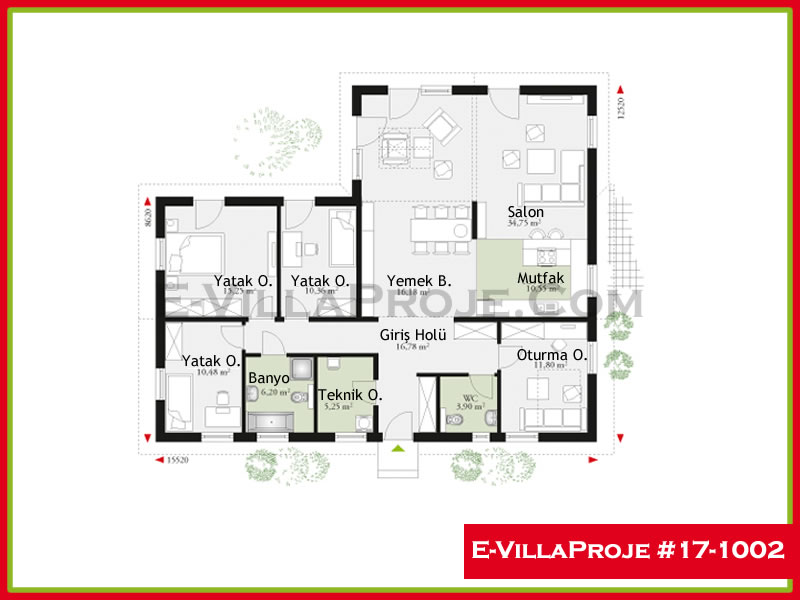 Ev Villa Proje #17 - 1002 Thumbnail 2