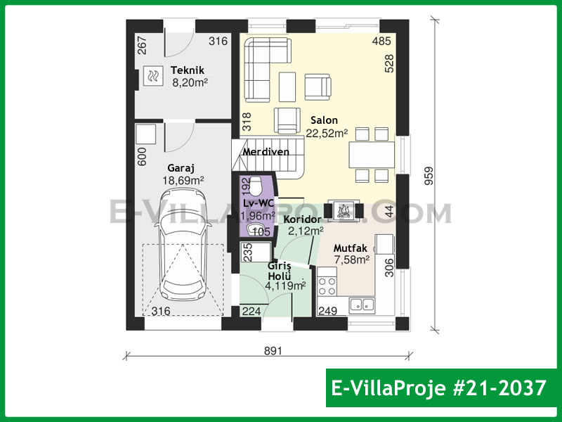 Ev Villa Proje #21 - 2037 Thumbnail 2