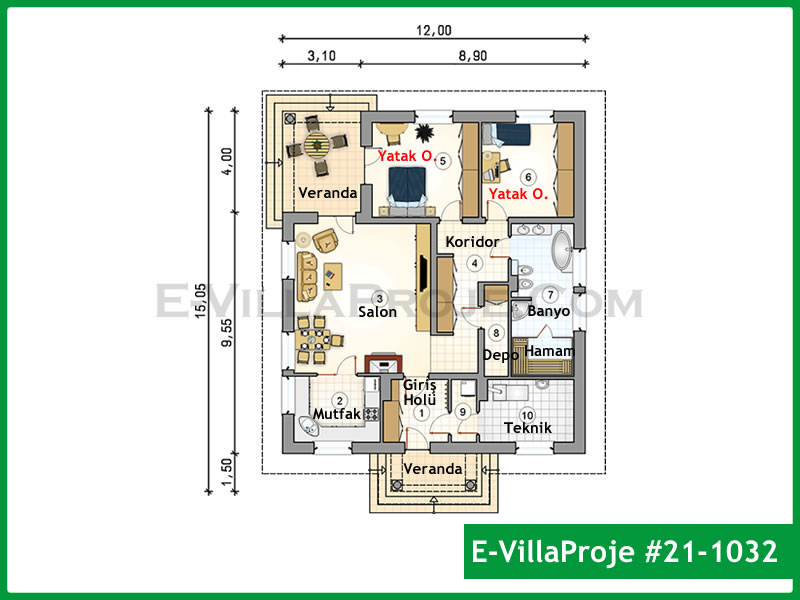 Ev Villa Proje #21 - 1032 Thumbnail 2