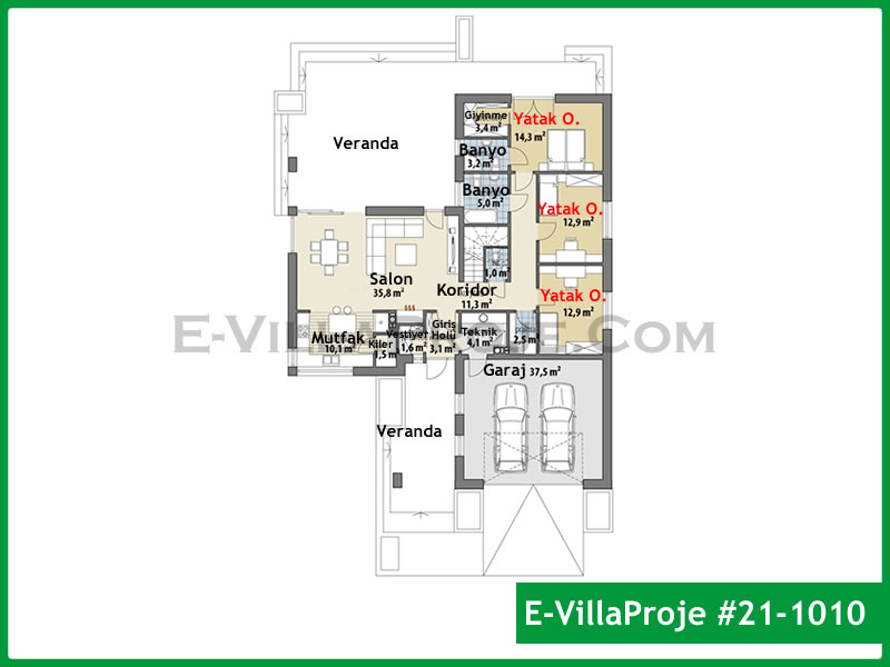 Ev Villa Proje #21 - 1010 Thumbnail 2