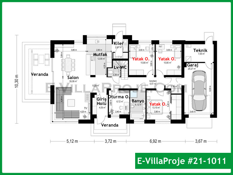 Ev Villa Proje #21 - 1011 Thumbnail 2