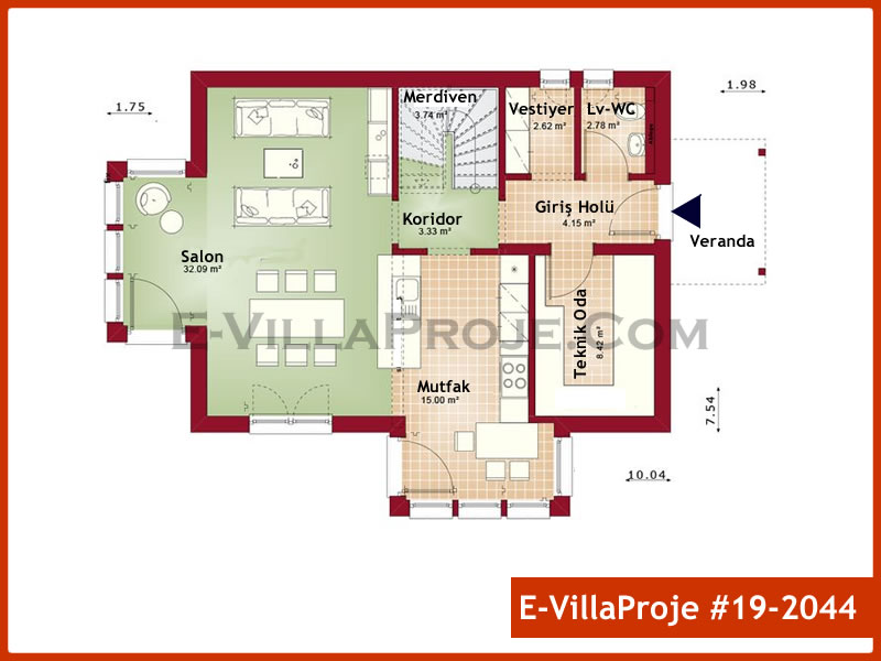 Ev Villa Proje #19 - 2044 Thumbnail 2
