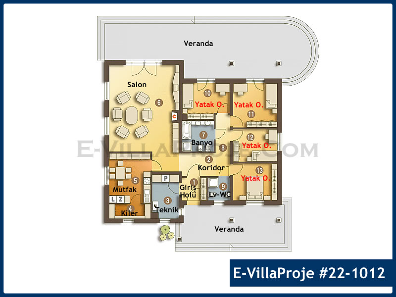Ev Villa Proje #22 - 1012 Thumbnail 2
