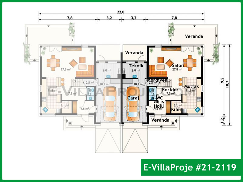 Ev Villa Proje #21 - 2119 Thumbnail 2