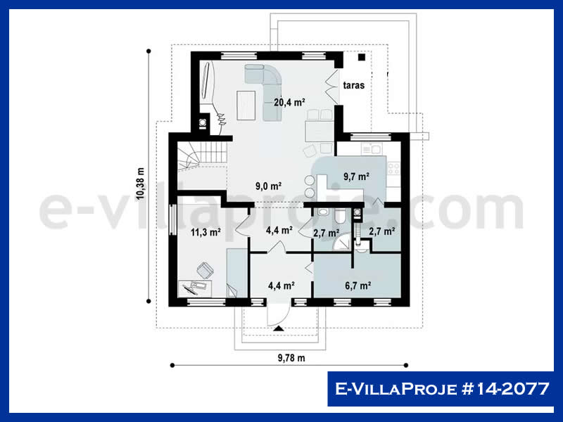Ev Villa Proje #14 - 2077 Thumbnail 2