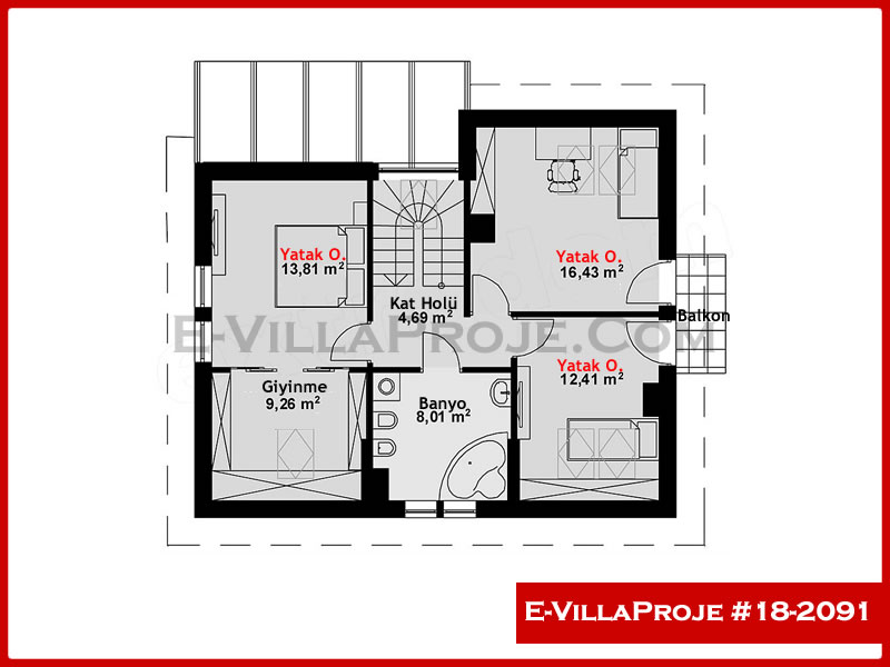 Ev Villa Proje #18 - 2091 Thumbnail 3