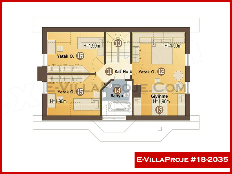 Ev Villa Proje #18 - 2035 Thumbnail 3