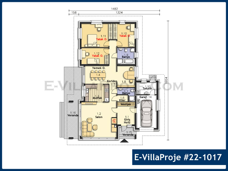 Ev Villa Proje #22 - 1017 Thumbnail 2