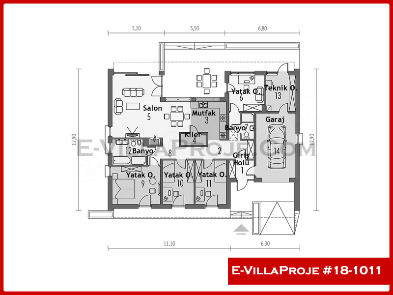 Ev Villa Proje #18 - 1011 Thumbnail 2