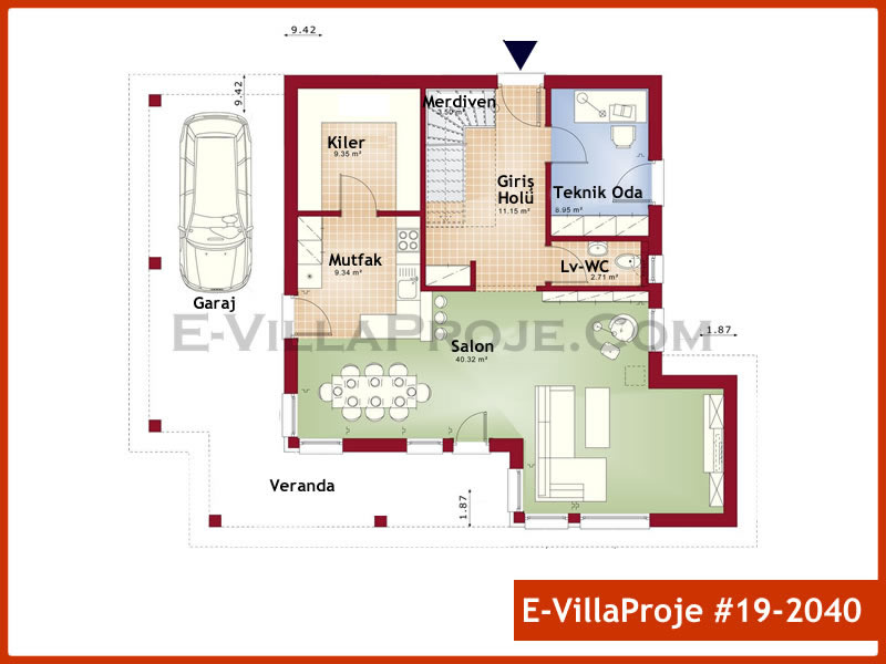 Ev Villa Proje #19 - 2040 Thumbnail 2