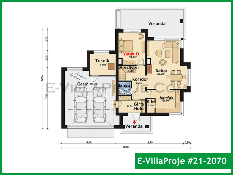 Ev Villa Proje #21 - 2070 Thumbnail 2