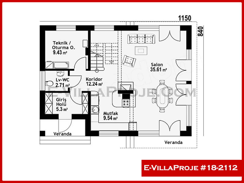 Ev Villa Proje #18 - 2112 Thumbnail 2