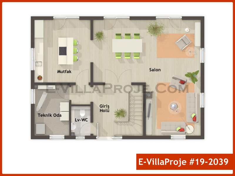 Ev Villa Proje #19 - 2039 Thumbnail 2