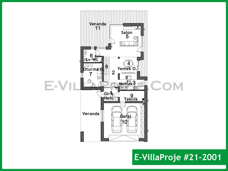 Ev Villa Proje #21 - 2001 Thumbnail 2