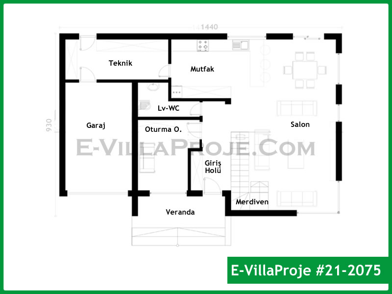 Ev Villa Proje #21 - 2075 Thumbnail 2