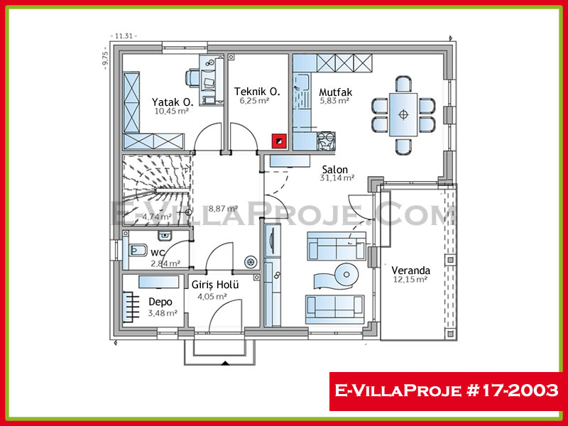 Ev Villa Proje #17 - 2003 Thumbnail 2