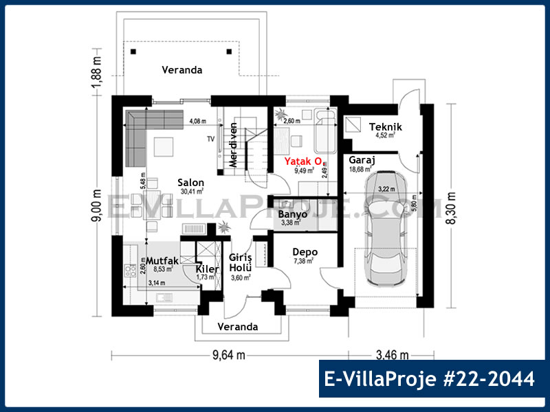 Ev Villa Proje #22 - 2044 Thumbnail 2