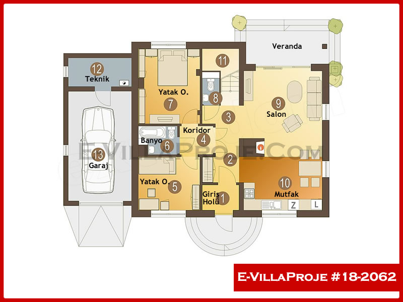 Ev Villa Proje #18 - 2062 Thumbnail 2