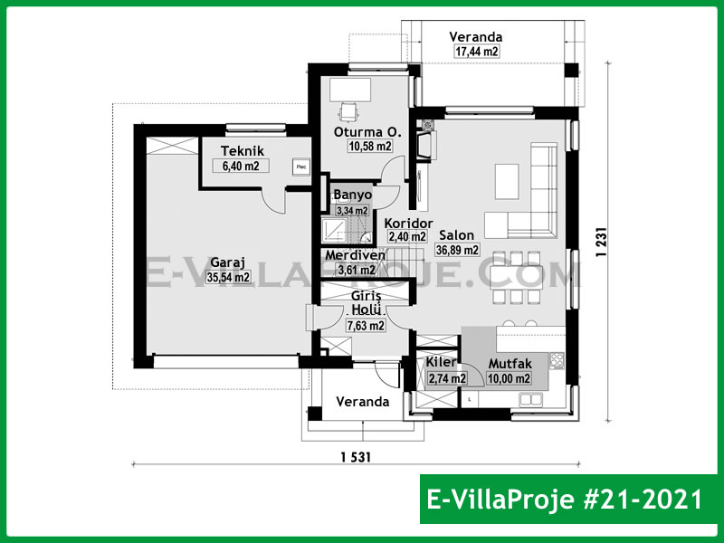 Ev Villa Proje #21 - 2021 Thumbnail 2