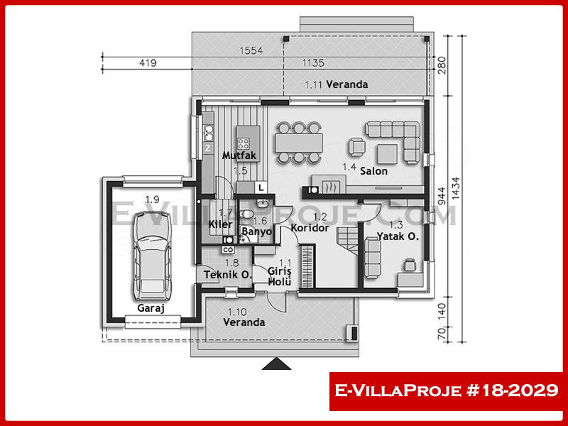 Ev Villa Proje #18 - 2029 Thumbnail 2
