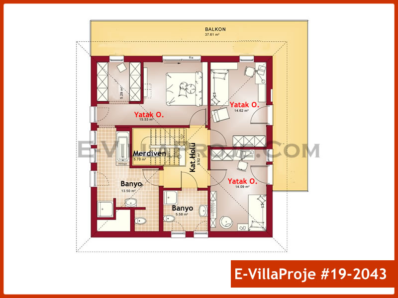 Ev Villa Proje #19 - 2043 Thumbnail 3
