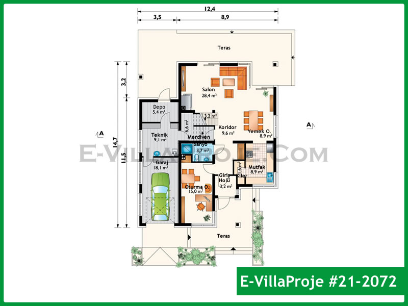 Ev Villa Proje #21 - 2072 Thumbnail 2