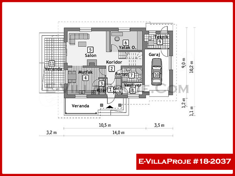 Ev Villa Proje #18 - 2037 Thumbnail 2