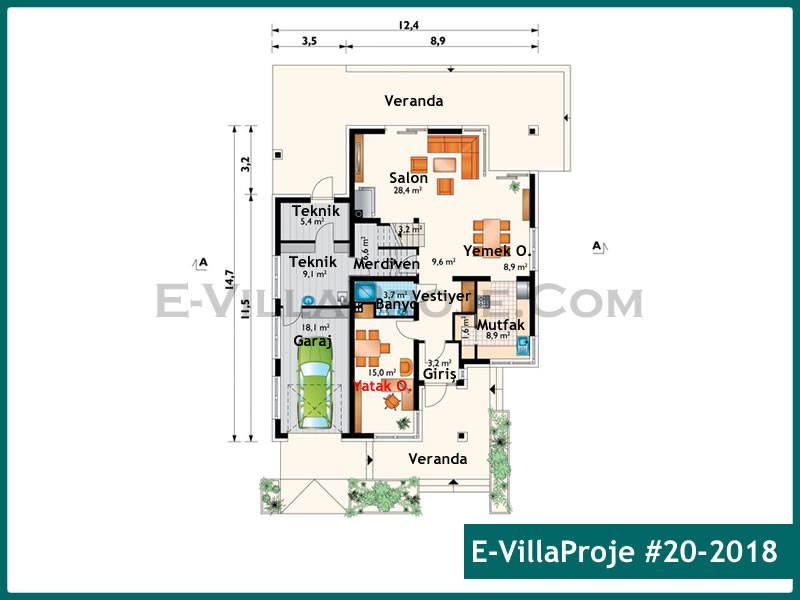 Ev Villa Proje #20 - 2018 Thumbnail 2