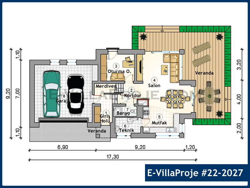 Ev Villa Proje #22 - 2027 Thumbnail 2