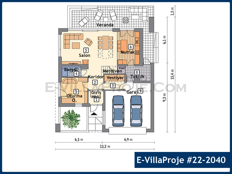 Ev Villa Proje #22 - 2040 Thumbnail 2